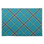 Teal/Purple/Lime Tartan Plaid Placemat