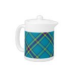 Teal/Purple/Lime Tartan Plaid Teapot