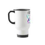 Teal & Purple Ribbon Domestic Violence Awareness mugs