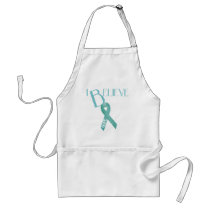 Teal Ribbon aprons