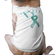 Teal Ribbon pet clothing