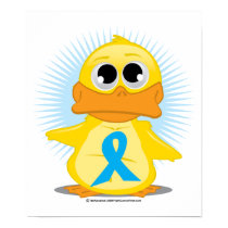 Teal Ribbon Duck posters