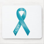Teal Ribbon Mouse Mats