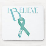 Teal Ribbon Mouse Mats
