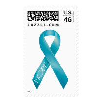 Teal Ribbon postage