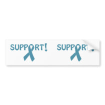 Teal Ribbon Support! Bumper Stickers