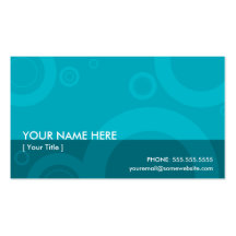 teal rings business card