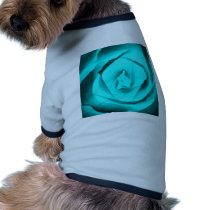 Teal Rose Bud Pet Clothing