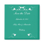 Teal Save The Date Magnet Teal Save The Date Magnet