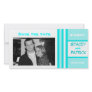 Teal Save the Date Photo Cards