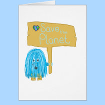 Teal Save the Planet cards