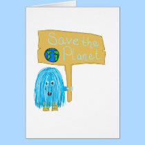 Teal Save The Planet cards