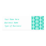 Teal Seahorse Pattern Business Card Templates
