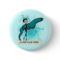 Teal Shadows butterfairy buttons by wizardmarilyn Teal Shadows butterfairy buttons