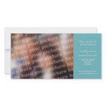 Teal simple wedding save the date announcement customized photo card