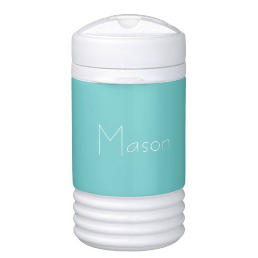 Teal Sky Personalized Igloo Beverage Cooler Zazzle