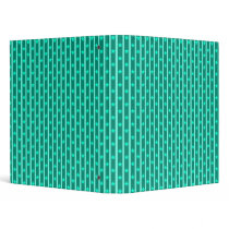 Teal Stars And Stripes 1" Binder