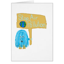 Teal stop air pollution card