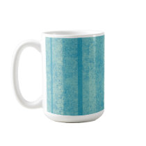 Teal Stripe Background - Add Your Own Text mugs