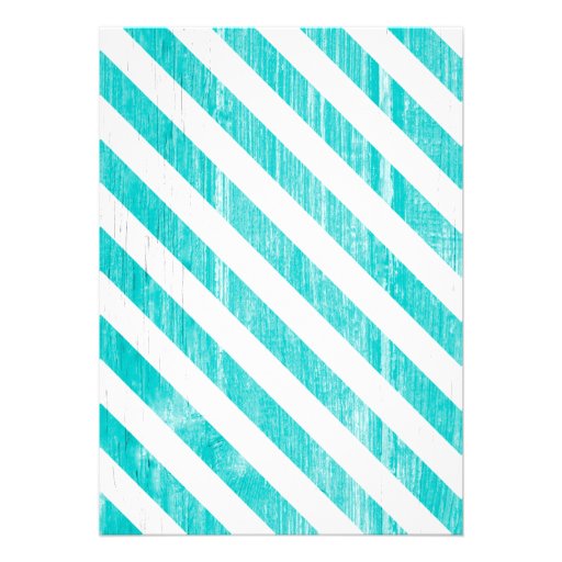 Teal Stripes Wedding Invitations