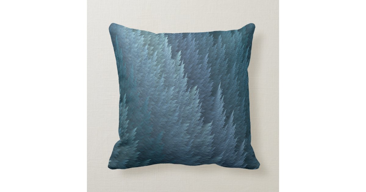 Teal Tartan Feather Pattern Design Throw Pillow Zazzle