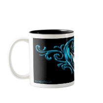 Teal Terra Tattoo Style Coffee Mug