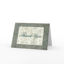 Teal Thank You Card
