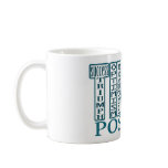Teal Think Positive Mug