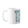 Teal Think Positive Mug