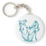 Teal Toe-Shoes Key Chain