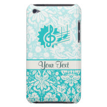Teal Treble Clef iPod Touch Case