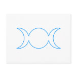 Teal Triple Goddess Outline Postcards