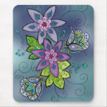 Teal Tulips Mousepad