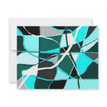 TEAL & TURQUIOS INVITATION