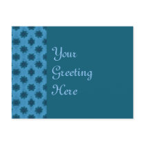 Teal Turquoise Floral Pattern postcards by DonnaGraysonAbstract Teal Turquoise Floral Pattern postcards