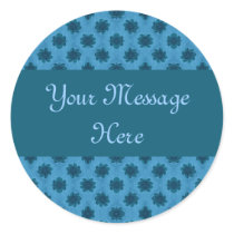 Teal Turquoise floral pattern stickers by DonnaGraysonAbstract Teal Turquoise floral pattern stickers