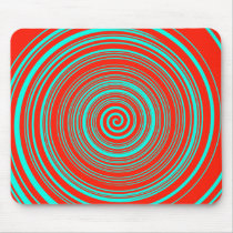Teal Twist Mousepad mousepads