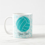 Teal Volleyball Coffee Mug