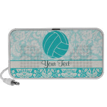 Teal Volleyball iPod Speaker