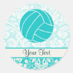 Teal Volleyball Sticker