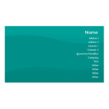 Teal Wave - Business Business Card