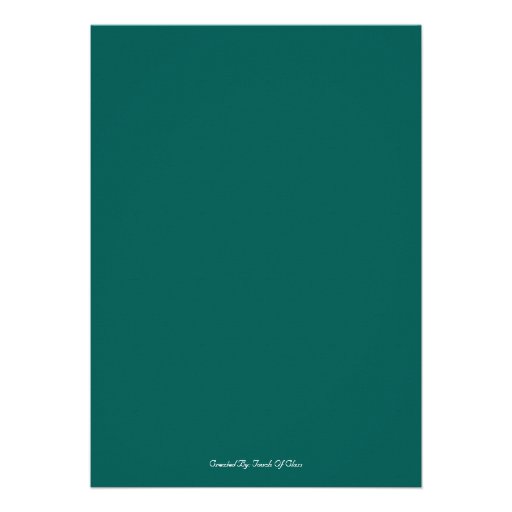 Teal & White Bride Bridal Shower Invitation