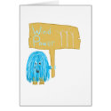 Teal wind power cards