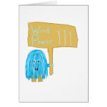 Teal wind power cards