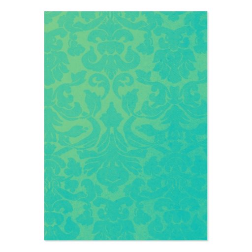 Teal & Yellow Vintage Background Earring Cards Business Card Template (back side)