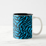 Teal Zebra Coffee Mugs
