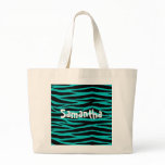 Teal Zebra bags