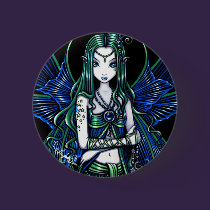 Teal "Zoe" Celestial Fairy Fantasy buttons