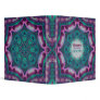 TealPink Geometric Art Pattern Album Binder