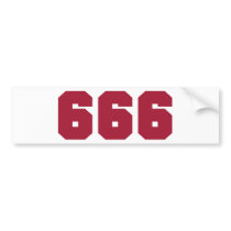 Team 666 bumper stickers by satanshop Team 666 bumper stickers